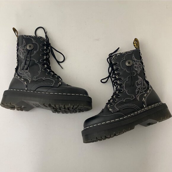 Dr. Martens Jadon Hi Gothic Americana Boots Shoes Platform - Picture 2 of 12